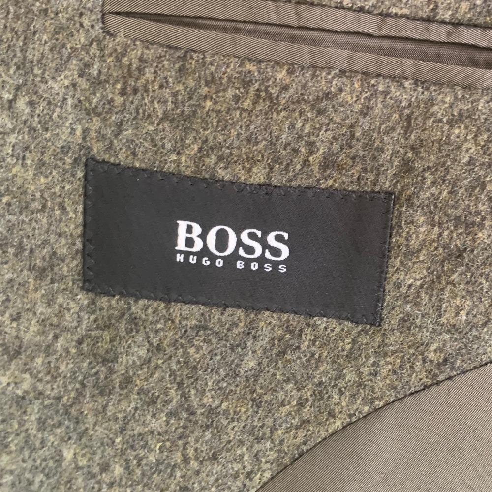 Hugo Boss Sport Coat Mens 42R Olive Original Loden Wool Made USA Heritage Alpine - Picture 5 of 13